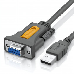 Кабель-адаптер | USB на COM-порт (RS-232 / DB9) | UGREEN CR104 | 1.5 метра